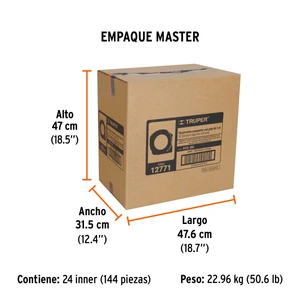 Flexómetro compacto contra impactos 3 m cinta 16 mm, TRUPER