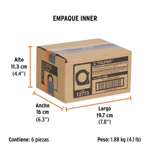 Flexómetro compacto contra impactos 5.5 m cinta 25 mm,TRUPER