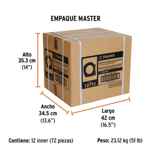 Flexómetro compacto contra impactos 5.5 m cinta 25 mm,TRUPER