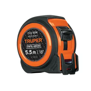 Truper Flexómetro compacto contra impactos 5.5 m cinta 25 mm