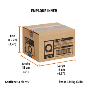 Flexómetro compacto contra impactos 8 m cinta 25 mm, TRUPER
