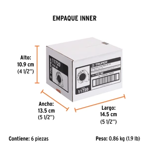 Flexómetro contra impactos 3 m, Cinta Negra 13 mm, Truper