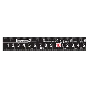 11745 / FCN-55M Flexómetro contra impactos 5.5 m, Cinta Negra 25 mm, Truper