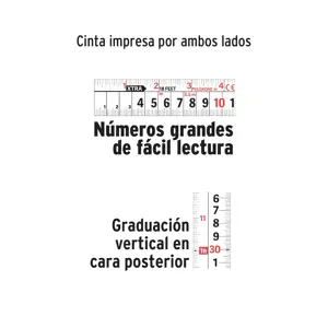 Expert Flexómetro XTRA 7.5 m cinta extra ancha 28 mm, Truper