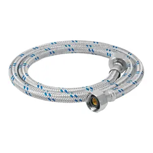 49532 / FFR-100 Foset Manguera lavabo/fregadero, aluminio, 1/2