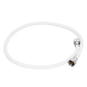 45316 / FFR-100B Foset Manguera lavabo/fregadero, vinilo blanco, 1/2