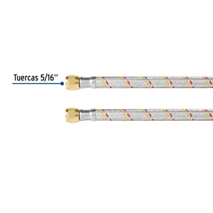 Manguera para gas, aluminio, 5/16