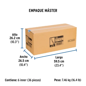 Manguera para gas, aluminio, 3/8