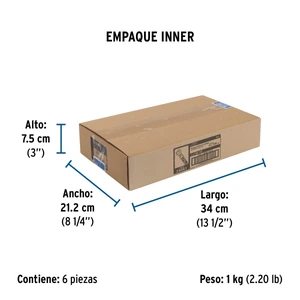 Manguera para gas, aluminio, 3/8