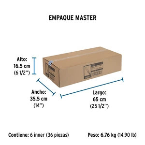 Manguera para gas, aluminio, 3/8
