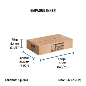 Manguera para gas, aluminio, 3/8