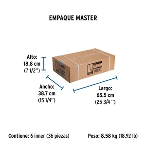 Manguera para gas, aluminio, 3/8