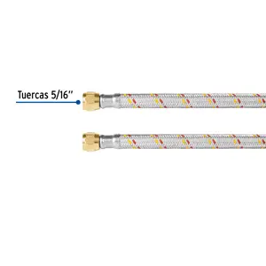 Manguera para gas, aluminio, 5/16