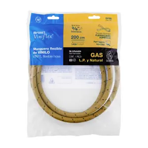 Manguera para gas, vinilo, 3/8