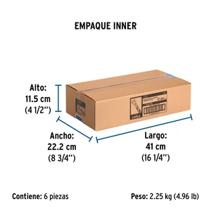 Manguera para gas, aluminio, 3/8