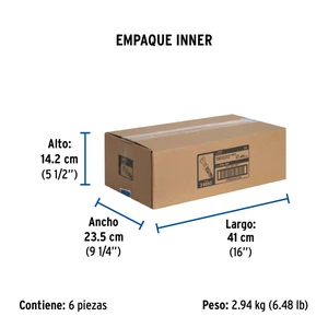 Manguera para gas, aluminio, 3/8