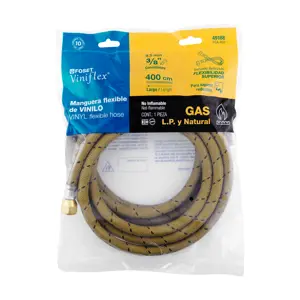 Manguera para gas, vinilo, 3/8