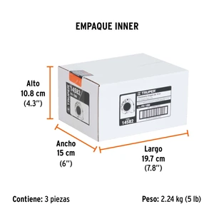 Flexómetro Gripper contra impactos 10 m cinta 32 mm, Truper