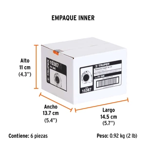 Truper Flexómetro contra impactos 3 m cinta 13 mm grad. métrica