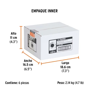 Flexómetro Gripper contra impactos 5.5 m cinta 25 mm, Truper