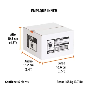 Truper Flexómetro contra impactos 5 m cinta 19 mm grad. métrica
