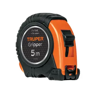 Truper Flexómetro contra impactos 5 m cinta 19 mm grad. métrica