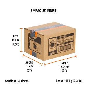 Truper Flexómetro contra impactos 8 m cinta 25 mm grad. métrica