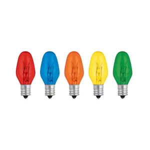 46822 / FI-50C Volteck Caja con 50 focos incandescentes de colores base E12 7.5W