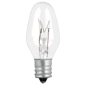 46823 / FI-50T Volteck Caja con 50 focos incandescentes transparentes base E12 7.5W