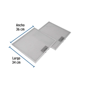 Foset Juego de 2 filtros de aluminio para campana CAME-75