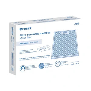 Foset Juego de 3 filtros de aluminio para campana CAME-80