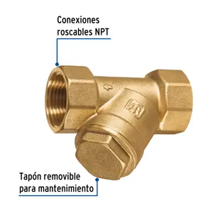 Filtro de latón en 
