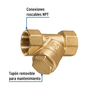 Filtro de latón en 