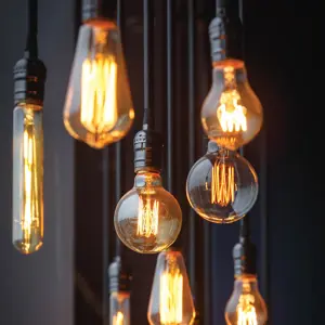 Lámpara incandescente vintage 40 W tipo probeta, Volteck