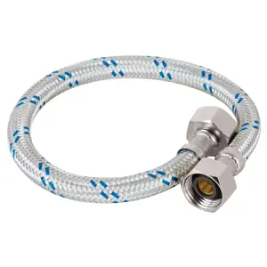 49120 / FLA-40 Foset Manguera lavabo/fregadero, aluminio, 1/2