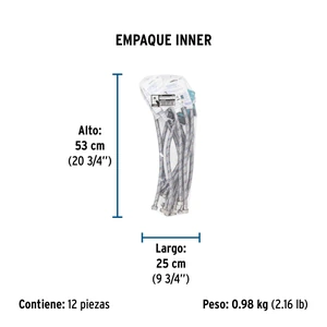 Foset Manguera lavabo/fregadero, aluminio, 1/2