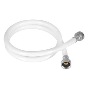 Tubo Di Carico Per Lavatrice Con Raccordo 3/4 X 3/4 A 90° - Diametro 10,3 Mm, PVC, Pressione Max 20 Bar, Guarnizioni Incluse - 3