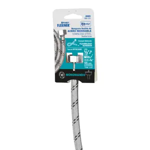 48969 / FMO-55X Foset Manguera para monomando, acero inox, 1/2