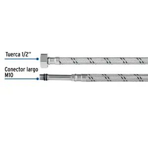 Foset Manguera para monomando, acero inox, 1/2