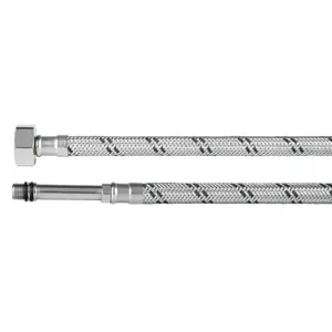 48969 / FMO-55X Foset Manguera para monomando, acero inox, 1/2