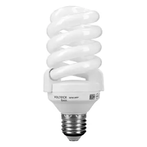 20103 / FOTW-20CP Lámpara espiral T4 20 W luz de día en caja, Volteck