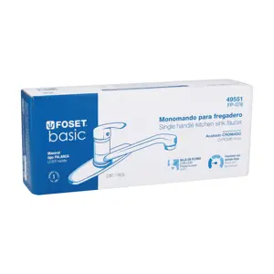 49551 / FP-076 Monomando plástico para fregadero, Foset Basic