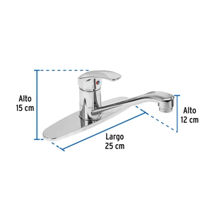 Monomando plástico para fregadero, Foset Basic