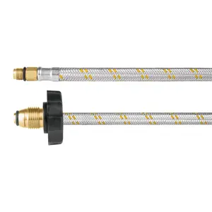 49136 / FPIG-55X Manguera pigtail, acero inox, 7/16