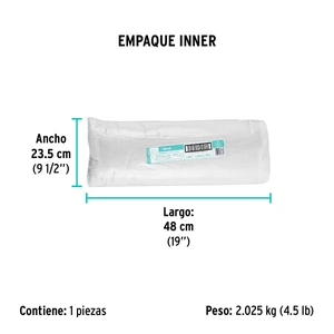 Rollo de 25 m de franela blanca de algodón, Klintek