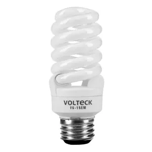 46836 / FS-15EM Lámpara espiral mini T2 15 W luz neutra en blíster, Volteck