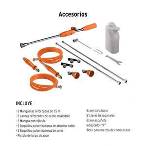 Fumigador de 25 L con motor a gasolina de 2 tiempos, Truper