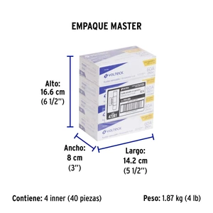 Fusible 60 A con agarradera, Volteck