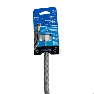 49175 / FWC-35V Foset Manguera p/WC, vinilo gris, 1/2