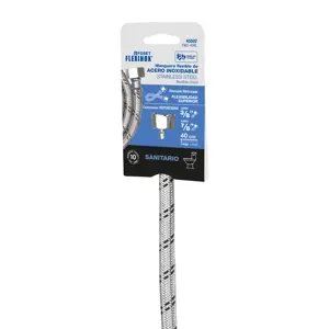 45502 / FWC-40XL Foset Manguera p/WC, acero inox, 3/8